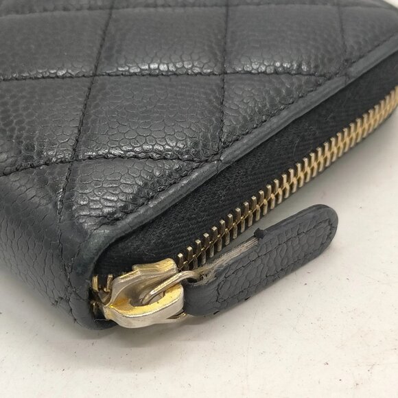 Chanel Long Wallet Black Caviar Skin 600-082425 - Picture 4 of 9